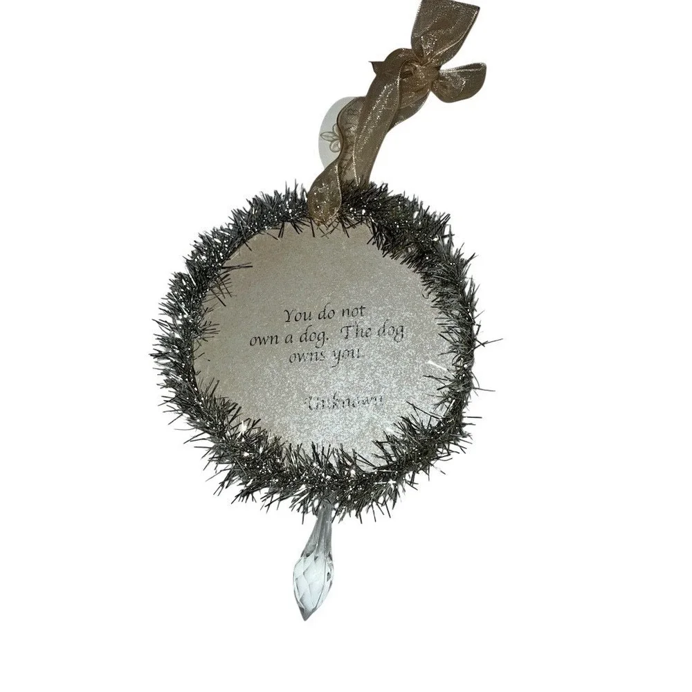 Susan B Holiday Jewels Irish‎ Setter Dog Christmas Ornament Wreath 4in Christmas